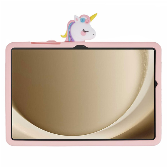 Dětské pouzdro pro Samsung Galaxy Tab A9+, Cute Patterns, se stojánkem, růžové