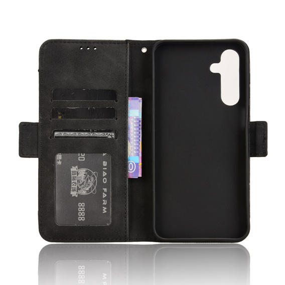 Klopové pouzdro pro Oppo Reno 14F, slot na karty, peněženka, černé