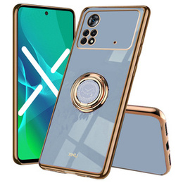 Pouzdro pro Xiaomi Poco M4 Pro 4G, Electro Ring, modré