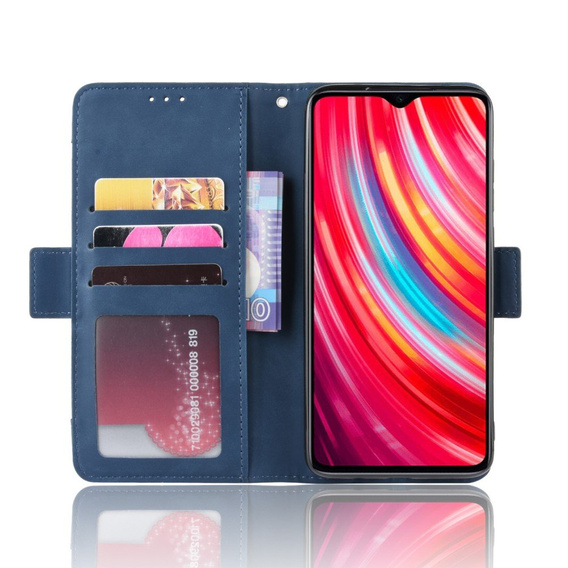 Klopové pouzdro pro Xiaomi Redmi Note 8 Pro, Card Slot, námořnicky modré