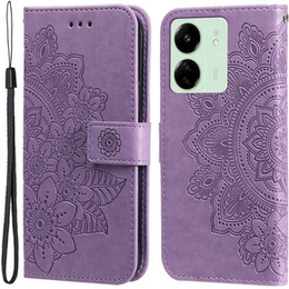 Klopové pouzdro pro Xiaomi Redmi 13C / Poco C65, Mandala Flower, fialové