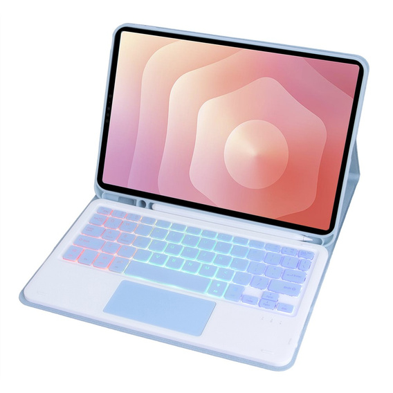 Pouzdro s podsvícenou klávesnicí Bluetooth a touchpadem pro Samsung Galaxy Tab S11