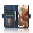 Klopové pouzdro pro Motorola Edge 50 Ultra, Card Slot, námořnicky modré