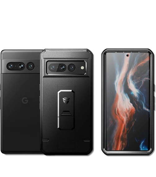 Pancéřové pouzdro pro Google Pixel 7 Pro, Dexnor Full Body, černé