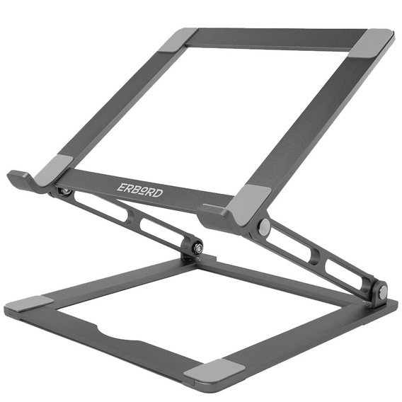 Hliníkový stojan na notebook, ERBORD ProDesk Stand, šedý