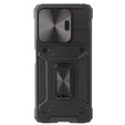 Pancéřové pouzdro pro Xiaomi Redmi Note 13 5G, CamShield Slide, černé + tvrzené sklo 9H