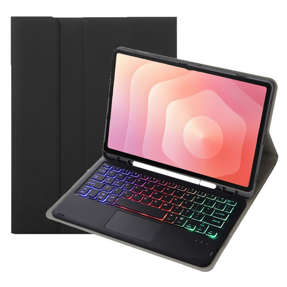 Pouzdro s podsvícenou klávesnicí Bluetooth a touchpadem pro Samsung Galaxy Tab S11