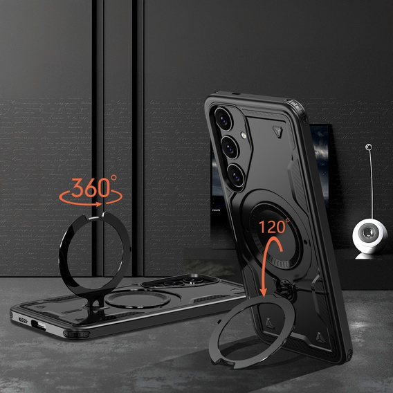 Pouzdro pro Samsung Galaxy S25+ Plus, Military MagSafe, černé