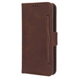 Klopové pouzdro pro Honor 70 5G, Card Slot, hnědé