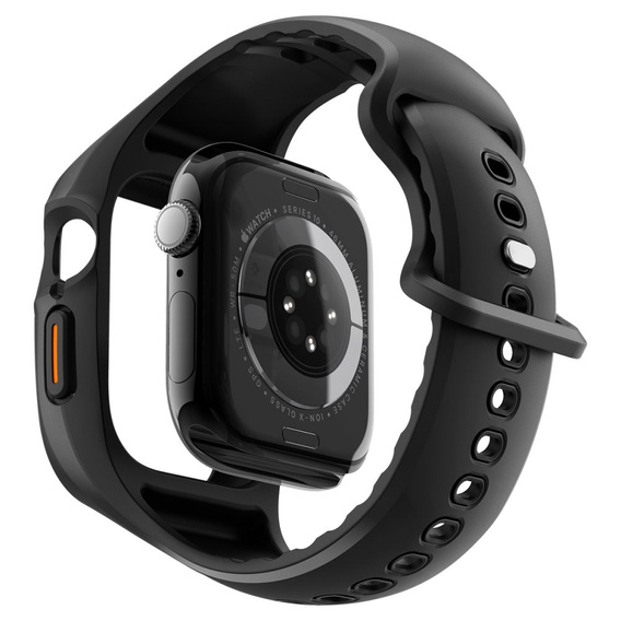 Etui Pasek SPIGEN do Apple Watch 4/5/6/7/SE 44/45mm, Rugged Armor Pro, Charcoal Grey