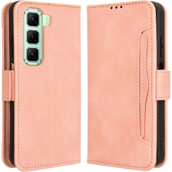 Klopové pouzdro pro Infinix Hot 50 4G, Card Slot, růžové