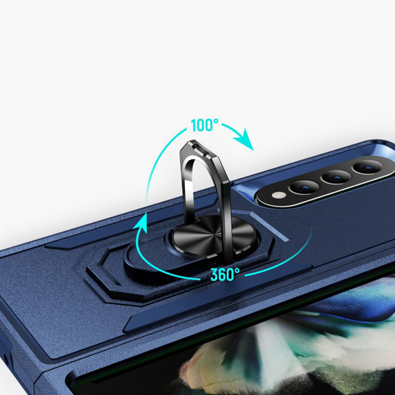 Pancéřové pouzdro pro do Samsung Galaxy Z Fold 4 5G, Nox Case Ring, modré