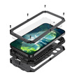 Pouzdro pro iPhone 13 Pro, R-JUST CamShield Slide, pancéřované, černé
