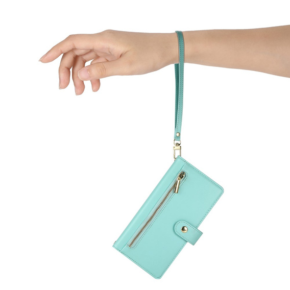 Klopové pouzdro pro Oppo Reno 13F 5G, Wallet Zipper Pocket, mincovní