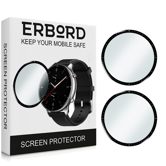 2x hybridní sklo ERBORD pro Amazfit GTR 2