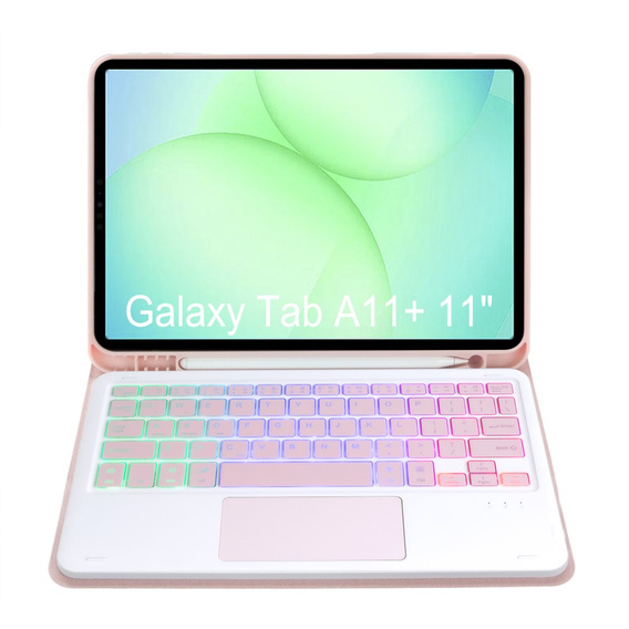 Pouzdro s podsvícenou klávesnicí Bluetooth a touchpadem pro Samsung Galaxy Tab A11+