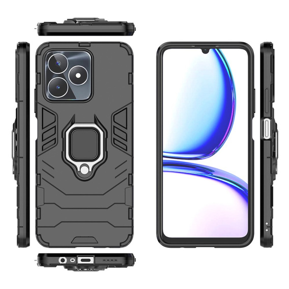 Pouzdro pro Realme C51, Kickstand Ring, černé