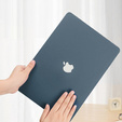 Pouzdro pro MacBook Air 13 A2337 M1 A2179 A1932, HardShell, námořnicky modré