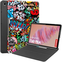 Pouzdro pro Lenovo Tab Plus, Smartcase, graffiti