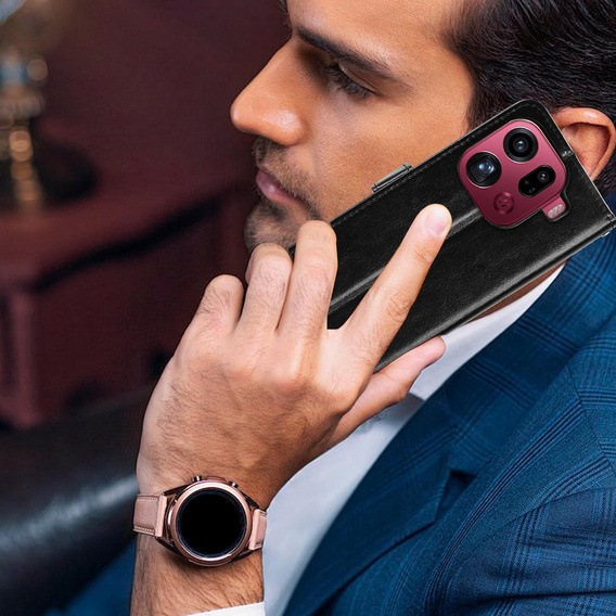 Pouzdro s klopou Crazy Horse Wallet pro Oppo Find X9 Pro