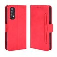 Klopové pouzdro pro Realme 7, Card Slot, červené