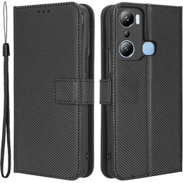 Klopové pouzdro pro Infinix Hot 20i, Wallet Smart Magnet Case, černé