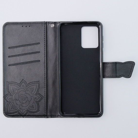 Klopové pouzdro pro Motorola Moto G54 5G, Butterfly, černé