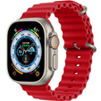 Pasek Silikonowy Ocean do Apple Watch 1/2/3/4/5/6/7/8/SE/ULTRA 42/44/45/49mm, Czerwony