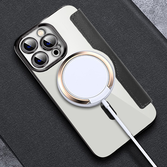 Klopové pouzdro pro iPhone 12 Pro, RFID Wallet MagSafe CamShield, černé