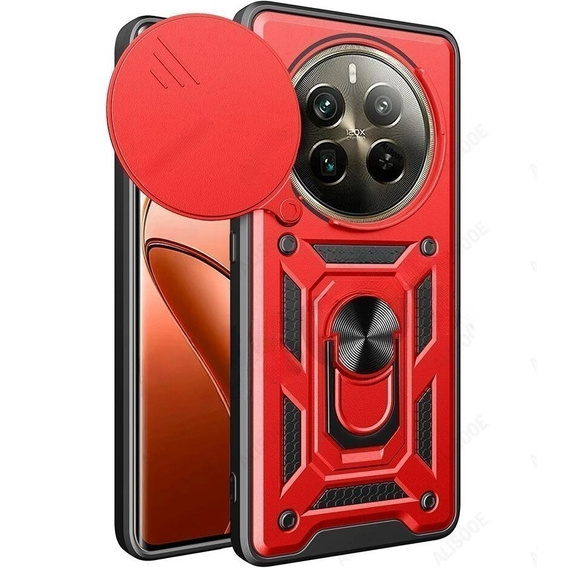 Pouzdro pro Realme 12 Pro 5G / 12 Pro+ 5G, CamShield Slide, červené