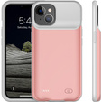 6500mAh bateriové pouzdro pro iPhone 13, růžové