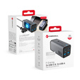 Stolní nabíječka FORCELL 2x USB Type-C 2x USB-A 100W 5A GaN PD QC4.0, šedá