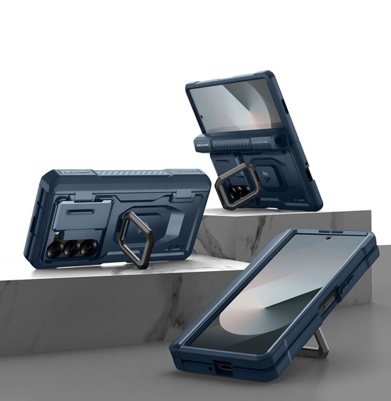 Pancéřové pouzdro pro Samsung Galaxy Z Fold 6 5G, Dexnor Full Body S-Pen Slot, modré