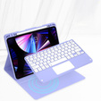 Pouzdro + klávesnice iPad Air 10.9 4 2020 / 5 2022, Touchpad, fialové
