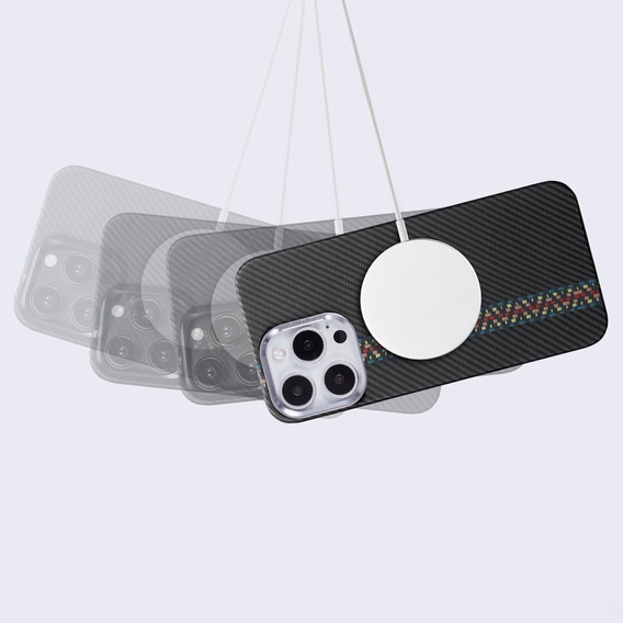 Pouzdro pro iPhone 16 Pro Max, Carbon Fiber MagSafe, černé