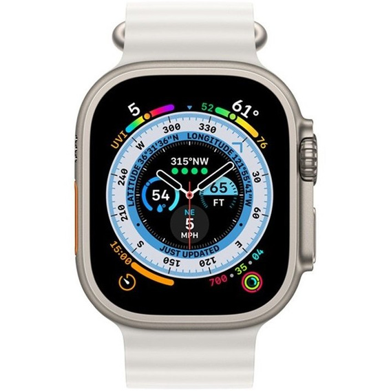 Pasek Silikonowy Waves do Apple Watch 1/2/3/4/5/6/7/8/SE/ 38/40/41/MM, Beżowy