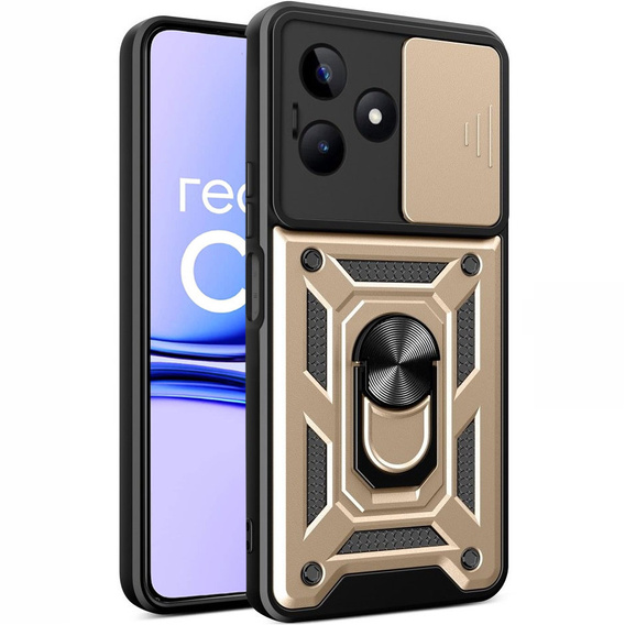 Pouzdro pro Realme C53 4G, CamShield Slide, zlaté