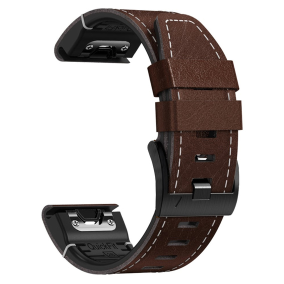 Kožený řemínek Quickfit pro Garmin Fenix 5/6/6 PRO/7 Forerunner 965/955/945