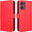 Klopové pouzdro pro Motorola Moto G85, Crazy Horse Wallet, červené