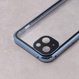 Pouzdro pro iPhone 13, Magnetic Dual Glass, modré