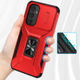 Pancéřové pouzdro pro Samsung Galaxy A54 5G, pancéřový kroužek Slide Ring, červené
