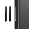 2x sklo ovládacího tlačítka fotoaparátu NORTHJO pro iPhone 16 / 16 Plus / 16 Pro / 16 Pro Max, černé