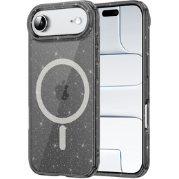 Pouzdro pro iPhone Air, pro MagSafe, lesklé, průsvitné černé