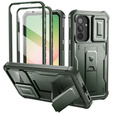 Pancéřové pouzdro pro Samsung Galaxy A56 5G, Dexnor Full Body (Two Frames), zelené