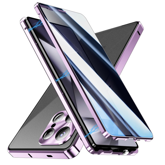 Pouzdro pro Samsung Galaxy S25 Ultra, Privacy Dual Glass, fialové