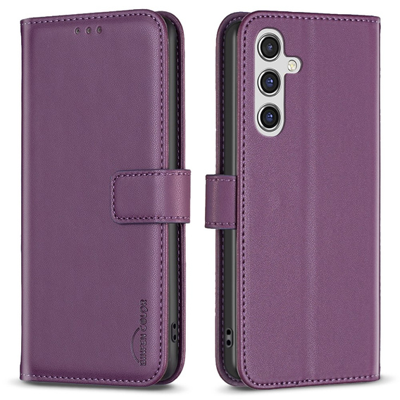 Klopové pouzdro pro Samsung Galaxy A55 5G,BINFEN Wallet, fialové