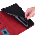 Pouzdro pro Lenovo Tab P12, Classic, s prostorem pro stylus, červené