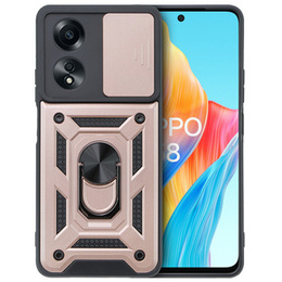 Pouzdro pro Oppo A58 4G, CamShield Slide, růžové rose gold
