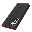 Klopové pouzdro pro Samsung Galaxy S24 FE, Litchi Skin Grain, černé