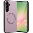 Pouzdro pro Samsung Galaxy A56 5G, Leather Hybrid MagSafe, fialové